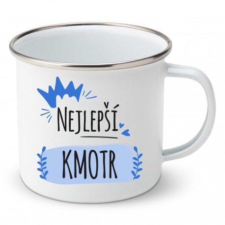 Smaltovaný hrnek Nejlepší kmotr
