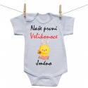 Body s krátkým rukávem Naše první Velikonoce s jménem Dívka