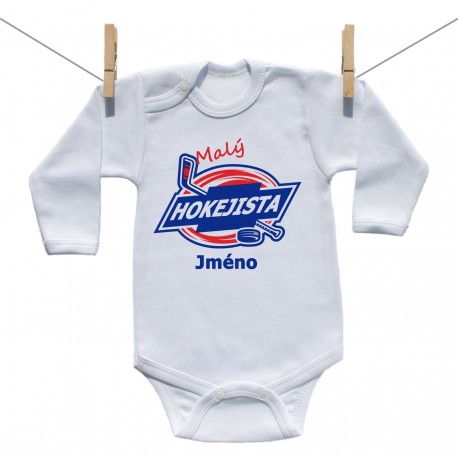 Body s dlouhým rukávem Malý hokejista s jménem