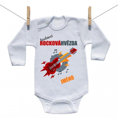 Body s dlouhým rukávem Budoucí rocková hvězda s jménem