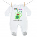 Overal Malé strašidýlko - zelené se jménem děťátka