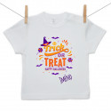 Tričko s krátkým rukávem Trick or treat se jménem