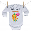 Body s dlouhým rukávem Můj první Silvestr se lvíkem a jménem děťátka