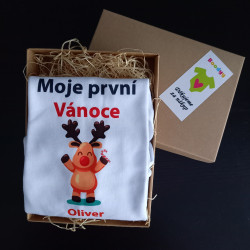 Dupačky Moje první Vánoce se sobíkem - Oliver