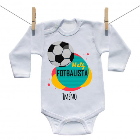 Body s dlouhým rukávem Malý fotbalista se jménem děťátka