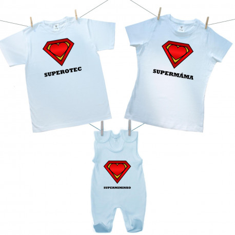 Rodinná sada (dupačky) SuperRodina