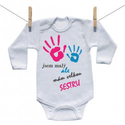 Body s dlouhým rukávem Jsem malý ale mám velkou sestru