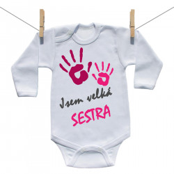 Body s dlouhým rukávem Jsem velká sestra