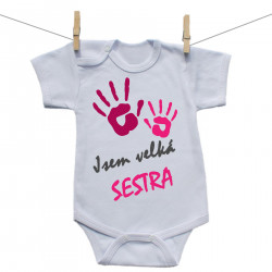 Body s krátkým rukávem Jsem velká sestra