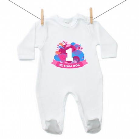 Overal Už mám 1 rok Růžová