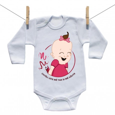 Body s dlouhým rukávem Chtěli jste mě tak si mě užijte Dívka