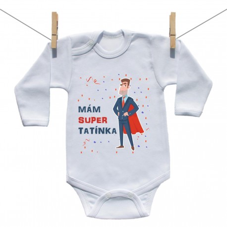 Body s dlouhým rukávem Mám super tatínka