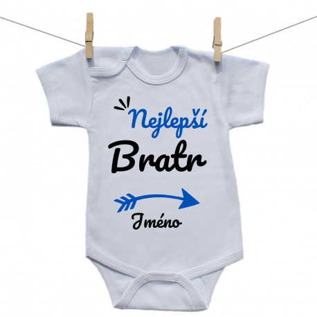 Body s krátkým rukávem Nejlepší bratr se jménem Body s krátkým rukávem Nejlepší bratr se jménem