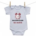 Body s krátkým rukávem Nejlepší budík na svete