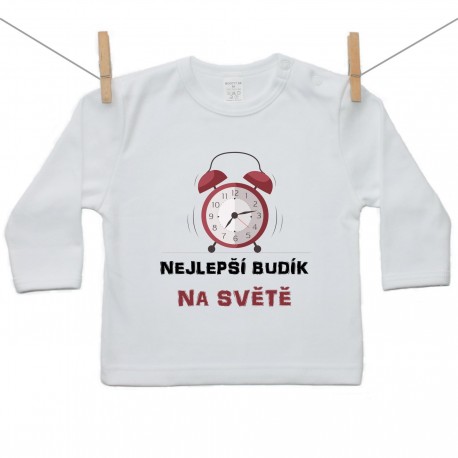 Tričko s dlouhým rukávem Nejlepší budík na svete
