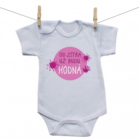 Body s krátkým rukávem Od zítra už budu hodná