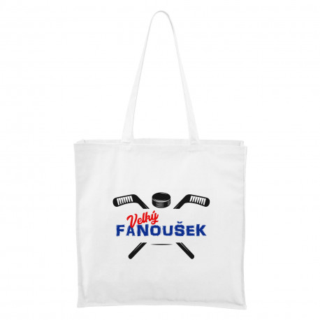 Bílá Maxi taška Velký fanoušek