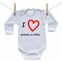 Body s dlouhým rukávem I love mámu a tátu