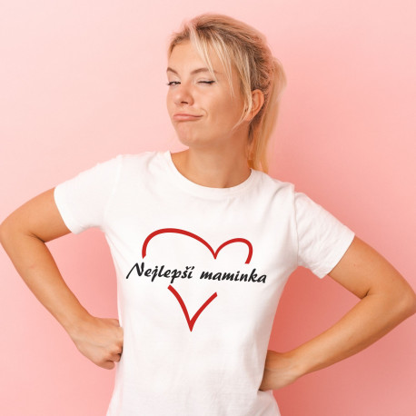 Dámské triko s krátkým rukávem Nejlepší maminka