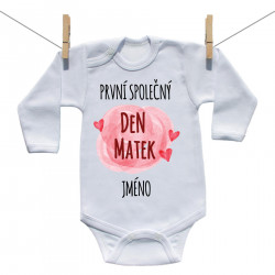 Body s dlouhým rukávem První společný Den matek s jménem děťátka