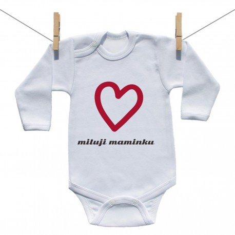 Body s dlouhým rukávem Miluji maminku