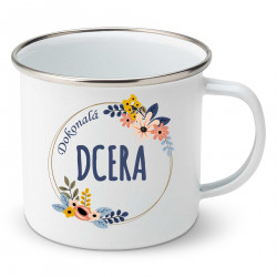 Smaltovaný hrnek Dokonalá dcera
