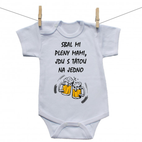 Body s krátkým rukávem Jdu s tátou na jedno