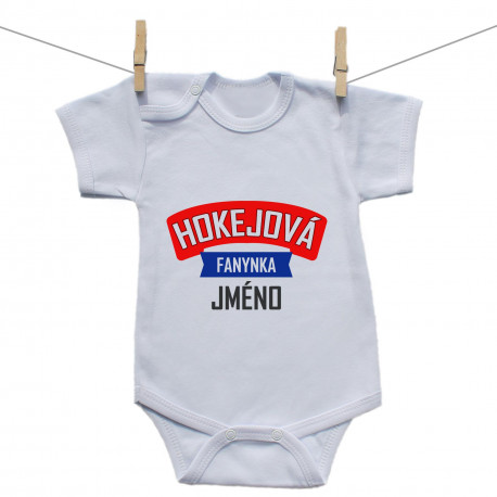 Body s krátkým rukávem Hokejová fanynka
