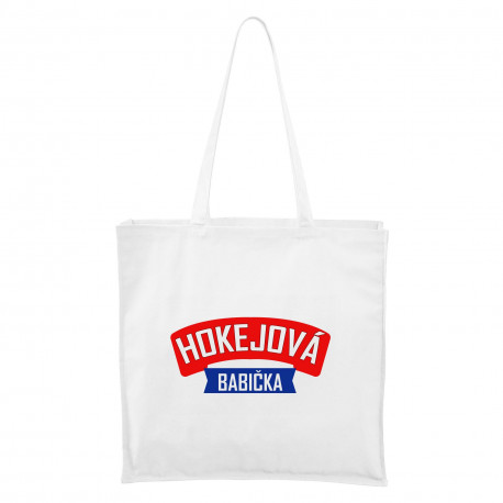 Bílá Maxi taška Hokejová babička