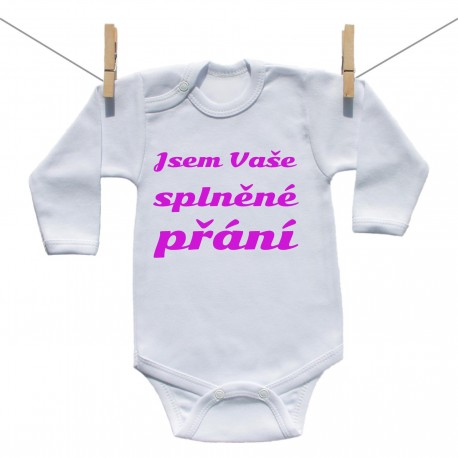 Body s dlouhým rukávem Jsem Vaše splněné přání Dívka