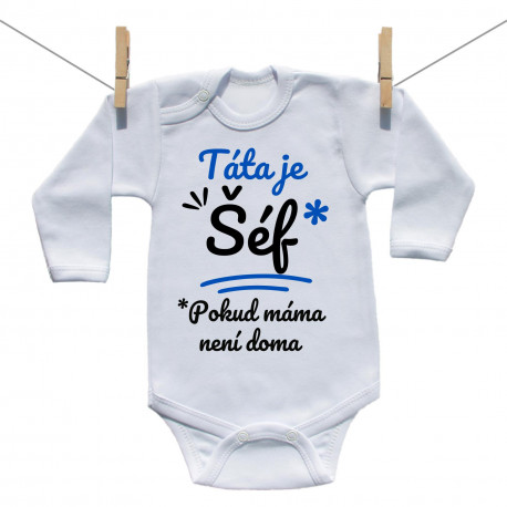 Body s dlouhým rukávem Táta je šéf