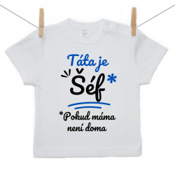 Tričko s krátkým rukávem Táta je šéf