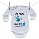 Body s dlouhým rukávem Náš první den otců se jménem (dívka)