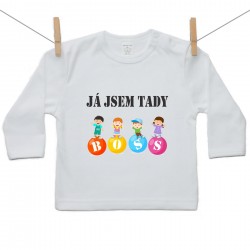 Tričko s dlouhým rukávem Já jsem tady boss