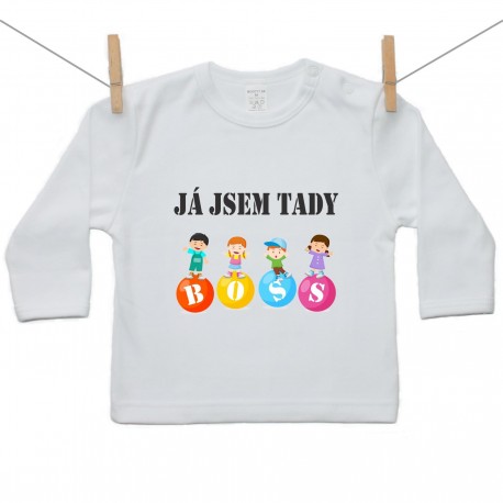 Tričko s dlouhým rukávem Já jsem tady boss