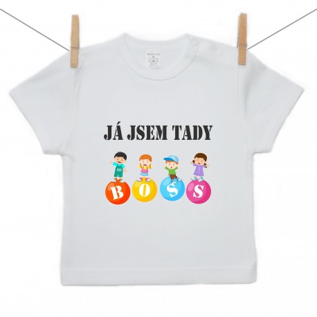Tričko s krátkým rukávem Já jsem tady boss