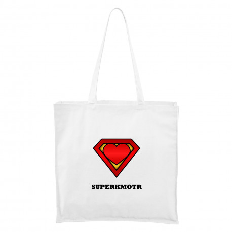 Bílá Maxi taška Superkmotr