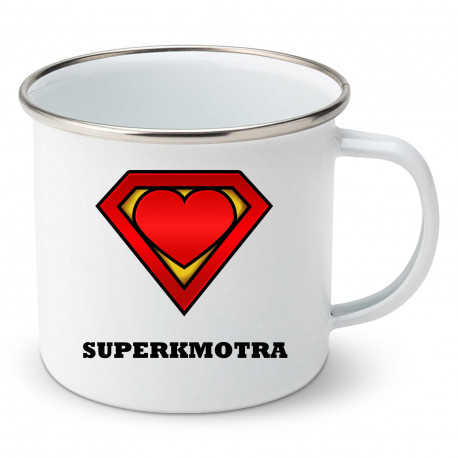Smaltovaný hrnek Superkmotra
