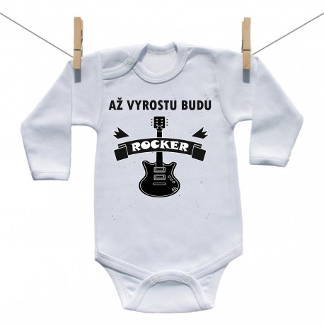 Body s dlouhým rukávem Až vyrostu budu rocker