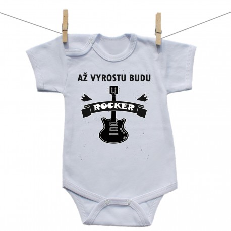 Body s krátkým rukávem Až vyrostu budu rocker