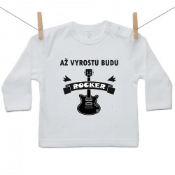 Tričko s dlouhým rukávem Až vyrostu budu rocker