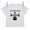 Tričko s krátkým rukávem Až vyrostu budu rocker