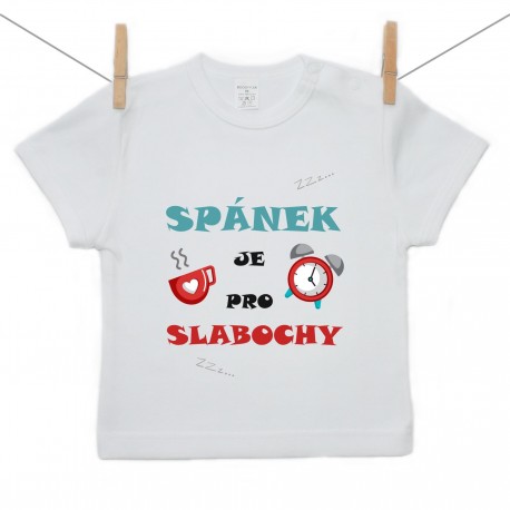Tričko s krátkým rukávem Spánek je pro slabochy