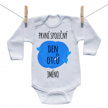 Body s dlouhým rukávem První společný den otců s jménem děťátka