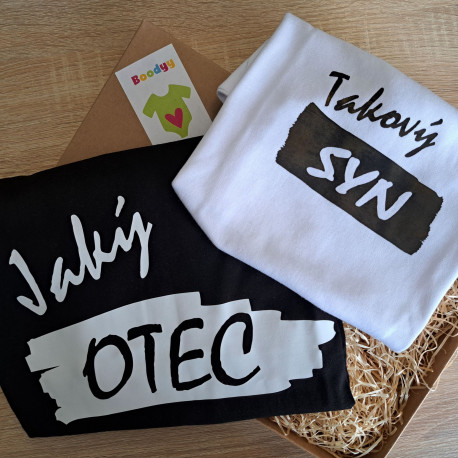 Rodinná sada (body s dlhým rukávem) Jaký otec takový syn