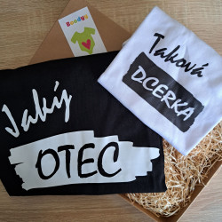Rodinná sada (body s krátkým rukávem) Jaký otec taková dcerka