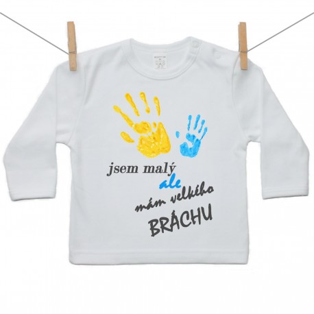 Tričko s dlouhým rukávem Jsem malý ale mám velkého bráchu