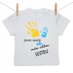 Tričko s krátkým rukávem Jsem malá ale mám velkou sestru