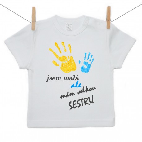 Tričko s krátkým rukávem Jsem malá ale mám velkou sestru