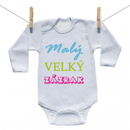 Body s dlouhým rukávem Malý velký zázrak Body s dlouhým rukávem Malý velký zázrak